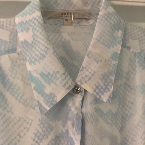 Guess woman sheers long sleeve blouse - Picture 2 of 10